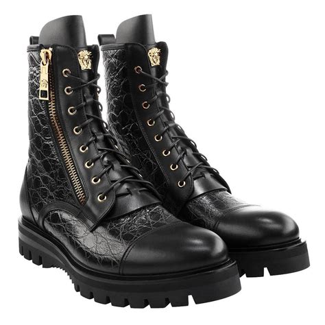 mens boots versace|Versace couture shoes men's.